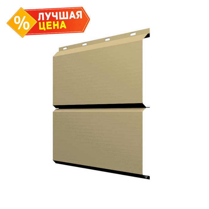 Софит ЭкоБрус без перфорации 0,345 Grand Line 0,45 PE с пленкой RAL 1014 слоновая кость