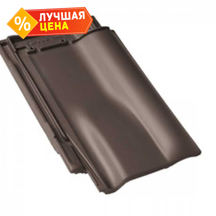 Вентиляционная черепица Braas Рубин 13V темно-коричневый