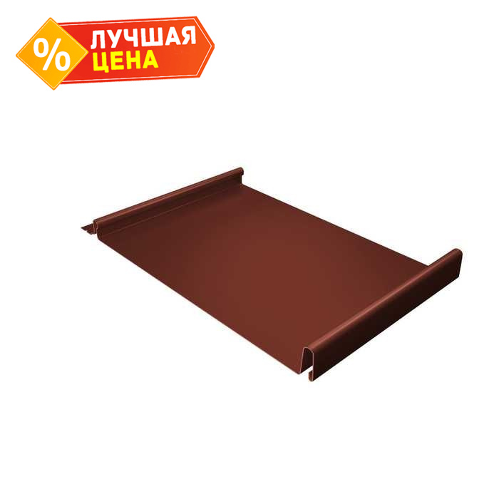 Фальцевая кровля Кликфальц Grand Line 0,5 Atlas RAL 8004 Терракота