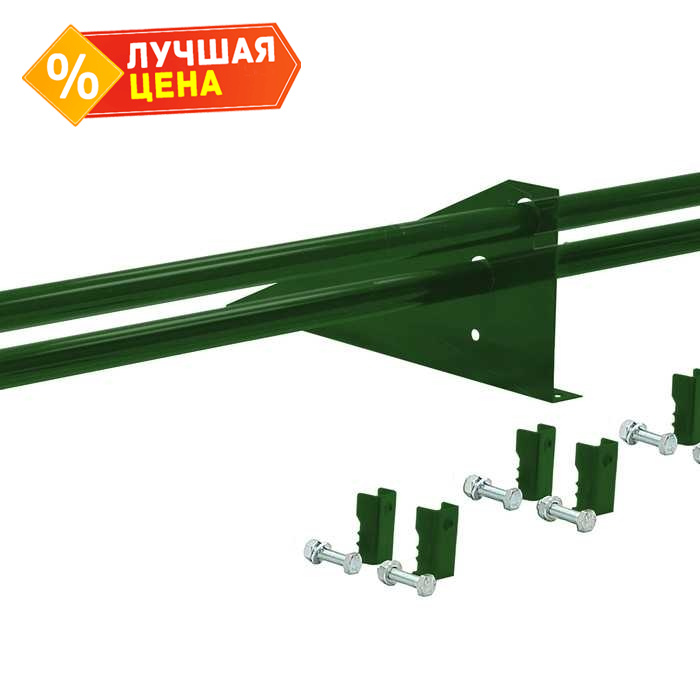 Снегозадержатель трубчатый для фальцевой кровли Optima RAL 6002 3м