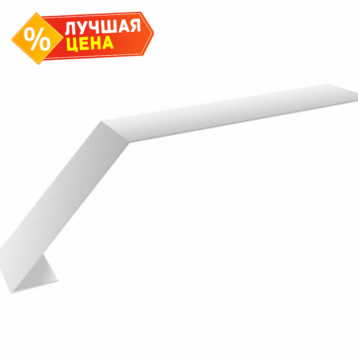 Планка капельник 100х60 0,4 PE с пленкой RAL 9003 сигнальный белый