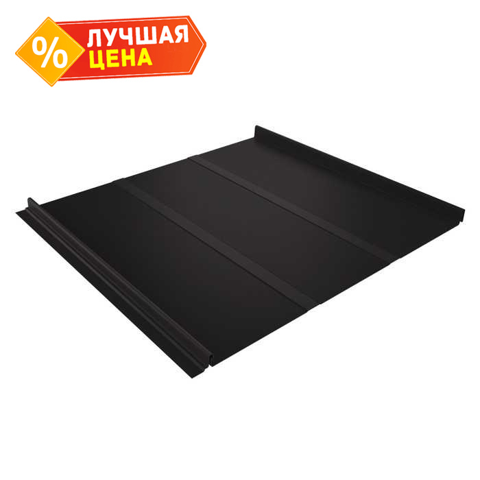 Фальцевая кровля Кликфальц Line Grand Line 0,5 Quarzit RR 32 Темно-Коричневый