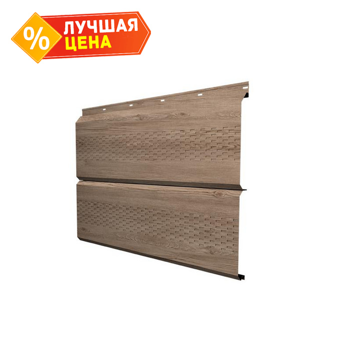Софит ЭкоБрус с перфорацией 0,345 Grand Line 0,45 Print Elite WhiteWood