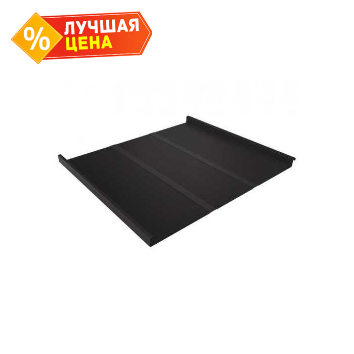 Фальцевая кровля Фальц двойной стоячий Line Grand Line 0,5 GreenCoat Pural BT, matt RR 32 Серо-Коричневый