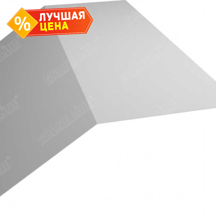 Планка конька плоского 190х190 0,35 Zn