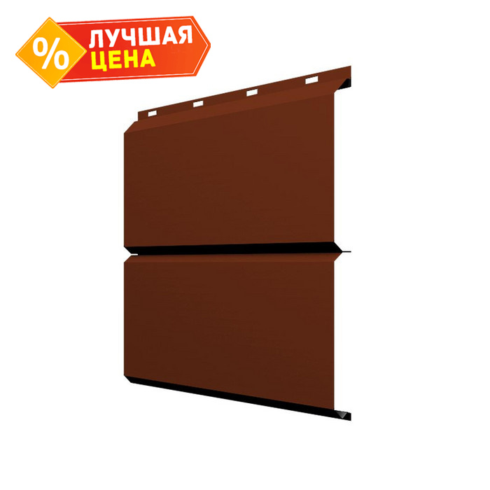 Софит ЭкоБрус без перфорации 0,345 Grand Line 0,45 PE RAL 3009 оксидно-красный