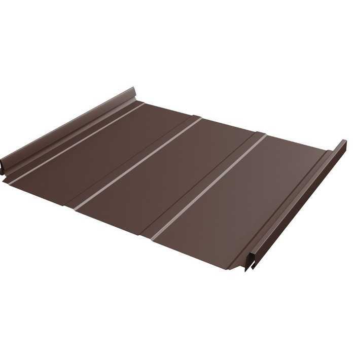 Фальцевая кровля Кликфальц Pro Line Grand Line 0,45 Drap ST RAL 8017 Шоколад