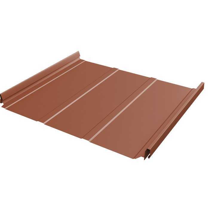 Фальцевая кровля Кликфальц Pro Grand Line 0,45 Drap ST RAL 8004 Терракота