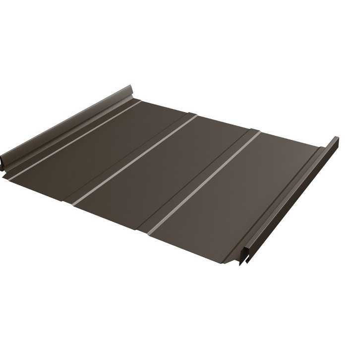 Фальцевая кровля Кликфальц Pro Line Grand Line 0,45 Drap ST RR 32 Темно-Коричневый
