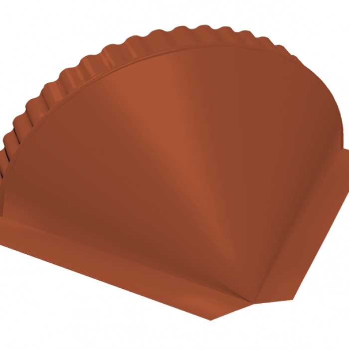 Заглушка конусная Satin Мatt RAL 8004 терракота