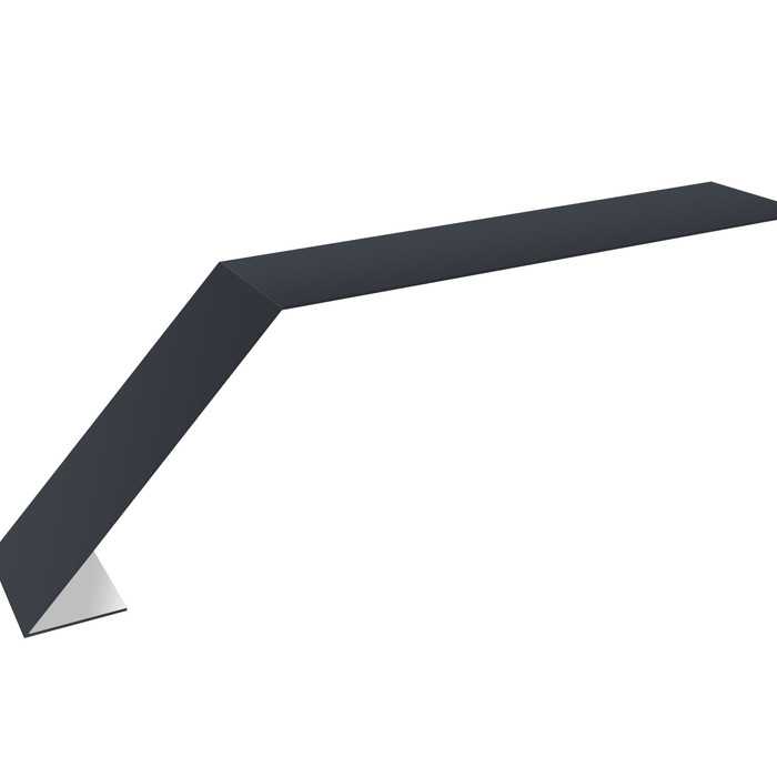 Планка капельник 100х60 0,5 Satin с пленкой RAL 7024 мокрый асфальт