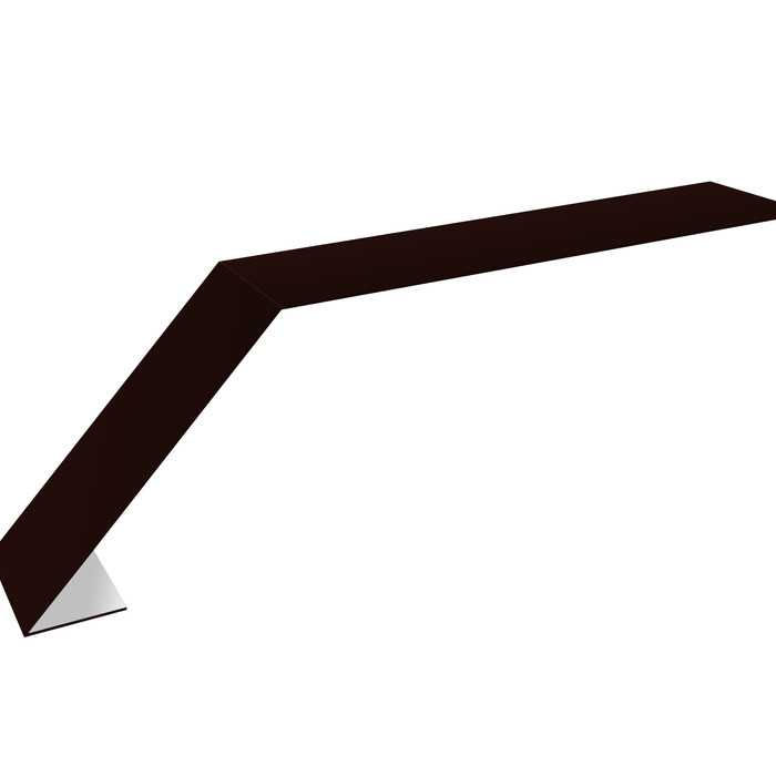 Планка капельник 100х60 0,5 Satin с пленкой RR 32 темно-коричневый