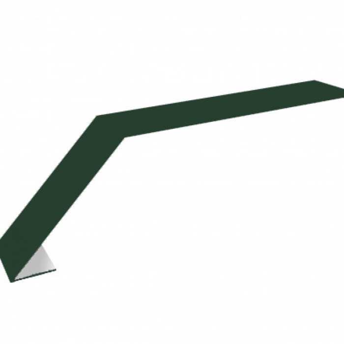 Планка капельник 100х60 0,5 GreenCoat Pural BT, matt RR 11 темно-зеленый (RAL 6020 хромовая зелень)