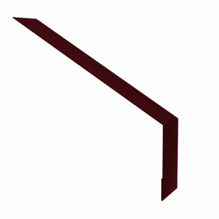 Планка капельник 135х50 0,5 Velur RAL 3005 красное вино