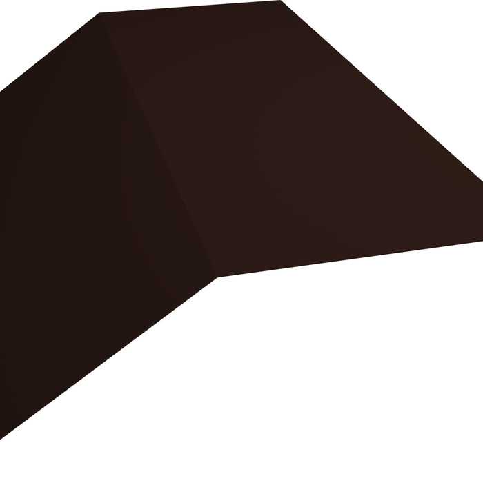 Планка конька плоского 190х190 0,5 Rooftop Matte RAL 8017 шоколад