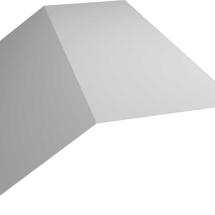 Планка конька плоского 190х190 0,7 Zn