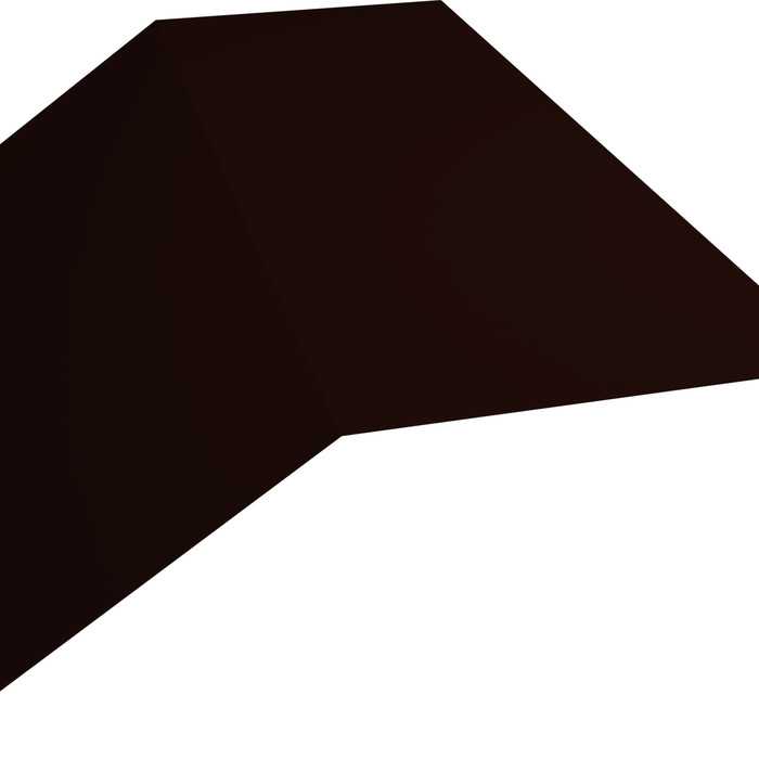 Планка конька плоского 145х145 0,45 Drap RR 32 темно-коричневый