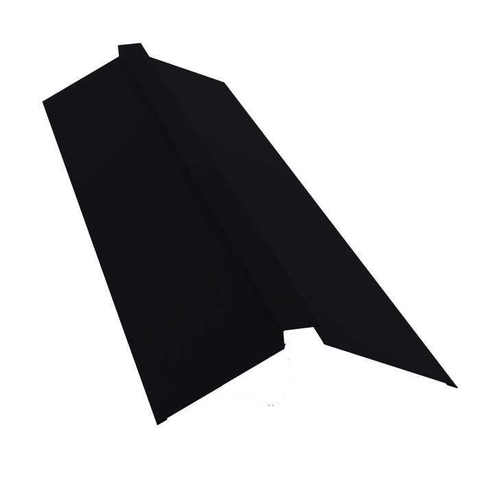 Планка конька плоского 150х40х150 0,5 Rooftop Matte RAL 9005 черный