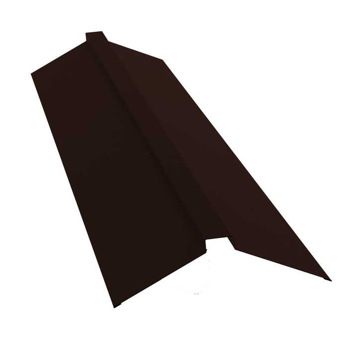 Планка конька плоского 150х40х150 0,5 Rooftop Matte RAL 8017 шоколад