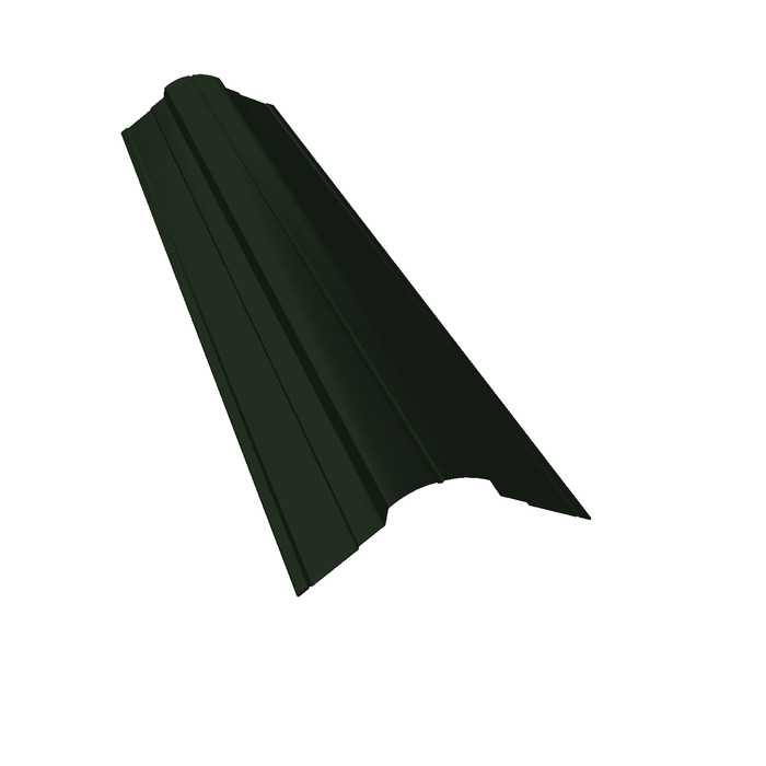 Планка конька фигурного 70x70 0,5 GreenCoat Pural BT, matt RR 11 темно-зеленый (RAL 6020 хромовая зелень)