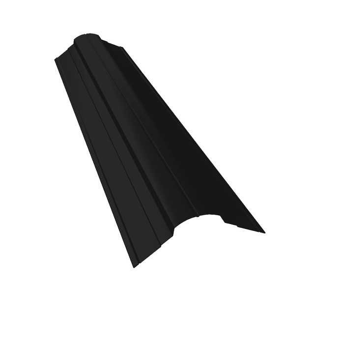 Планка конька фигурного 70x70 0,5 Quarzit lite RAL 9005 черный
