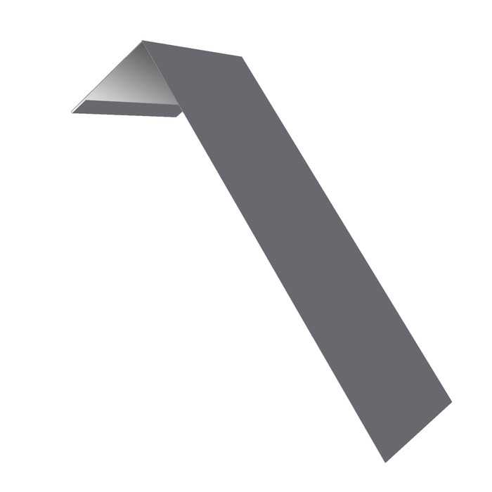 Планка лобовая/околооконная простая 190х50 0,7 PE с пленкой RAL 7004 сигнальный серый