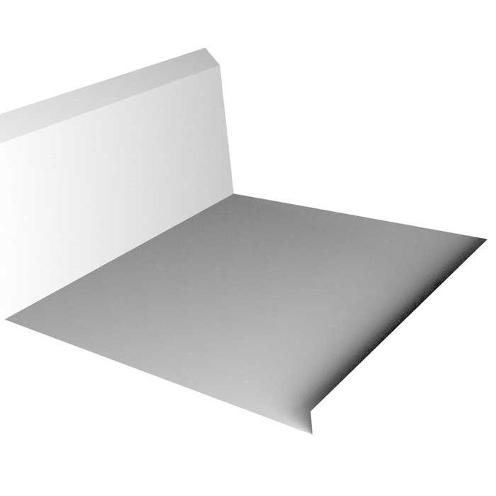 Планка примыкания нижняя 20х122х260х15 0,4 Zn