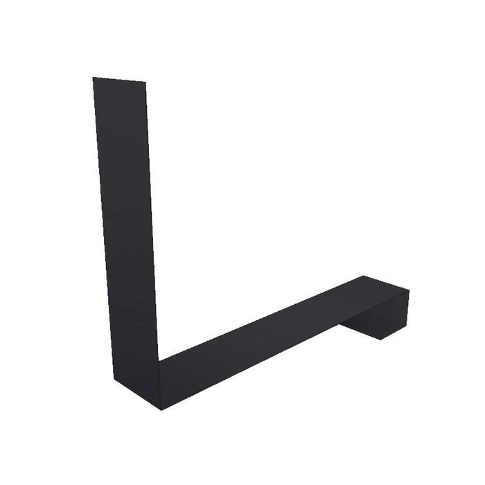 Планка примыкание нижнее к трубе для Кликфальц Pro Grand Line 0,5 Satin с пленкой RAL 9005 черный