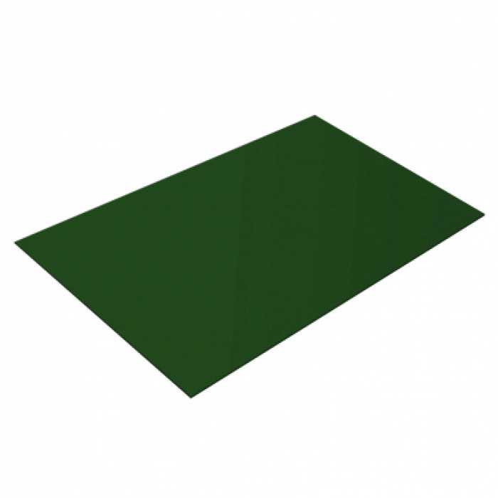 Плоский лист 0,45 PE-Double RAL 6005 зеленый мох