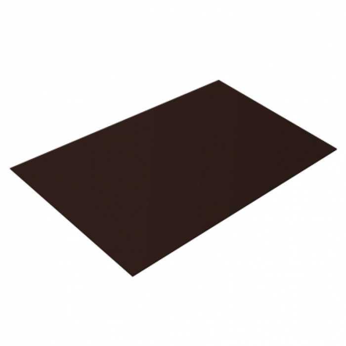 Плоский лист 0,5 Quarzit lite RAL 8017 шоколад