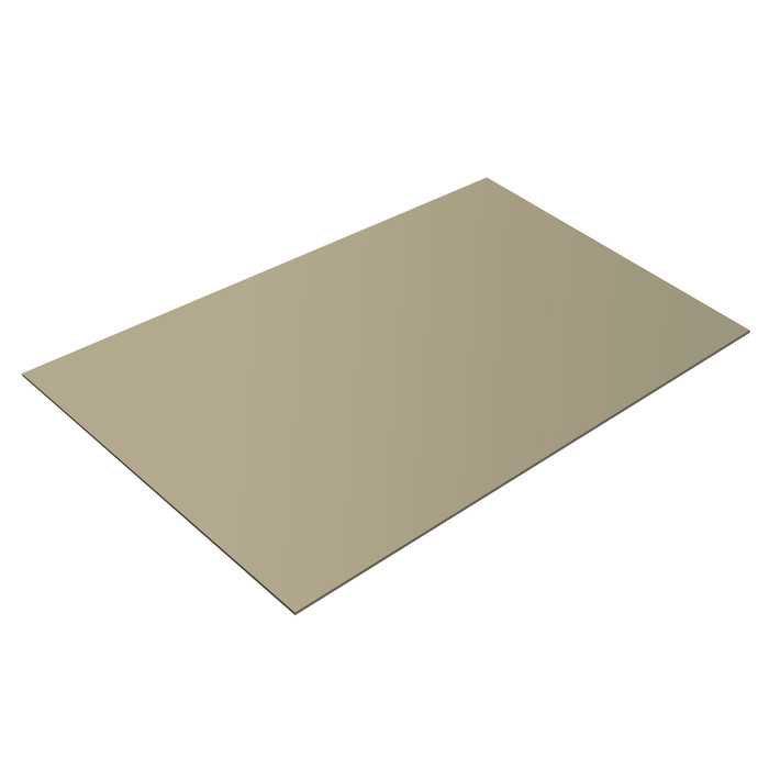 Плоский лист 0,5 Satin с пленкой RAL 1015 светлая слоновая кость