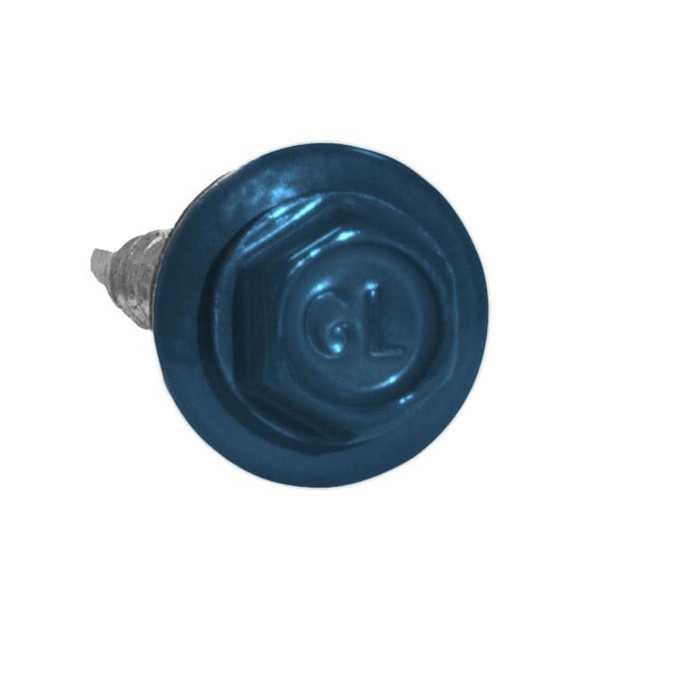 Саморез кровельный Daxmer 4,8х35 RAL 5009 (250) сверло №1