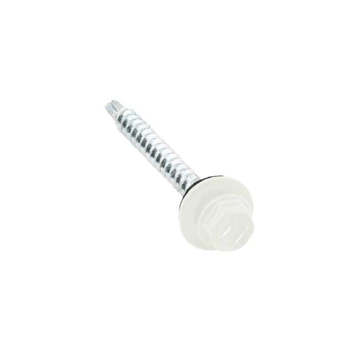Саморез кровельный Daxmer 4,8х50 RAL 9003 (150) сверло №1
