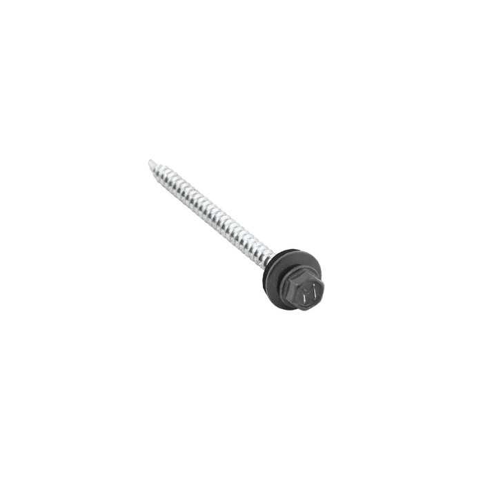 Саморез кровельный Daxmer 4.8х29 RAL 7005 (100) сверло №1