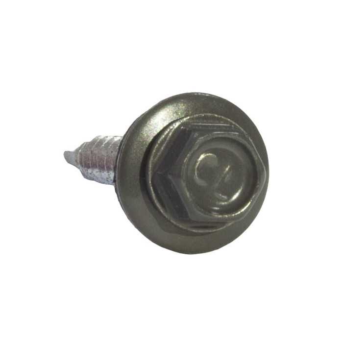 Саморез по металлу Daxmer 5,5х25 RAL 7024 (250) сверло №3