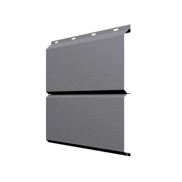 Софит ЭкоБрус без перфорации 0,345 Grand Line 0,5 Satin с пленкой RAL 7004 сигнальный серый