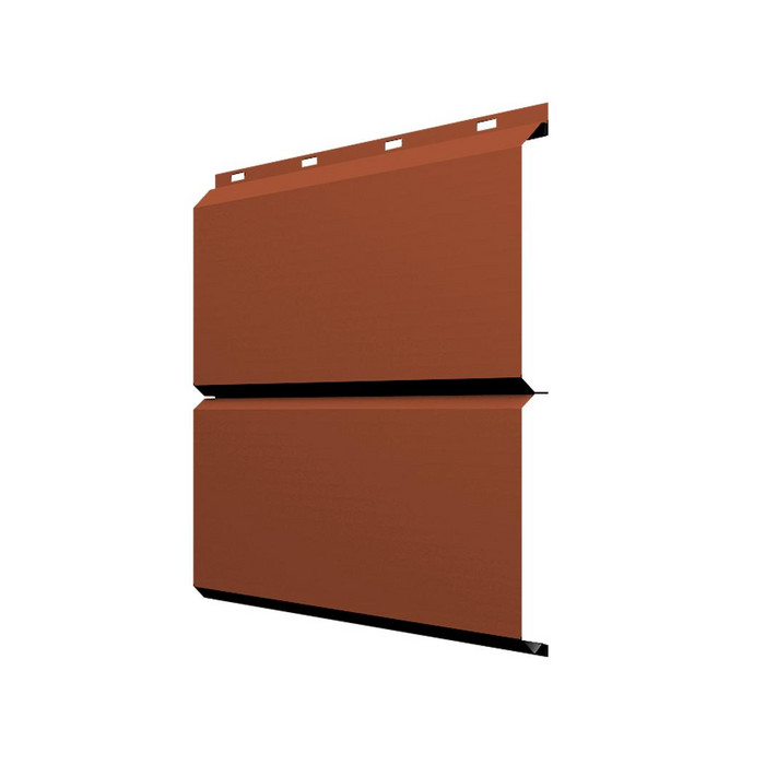 Софит ЭкоБрус без перфорации 0,345 Grand Line 0,5 Satin Matt RAL 8004 теракота