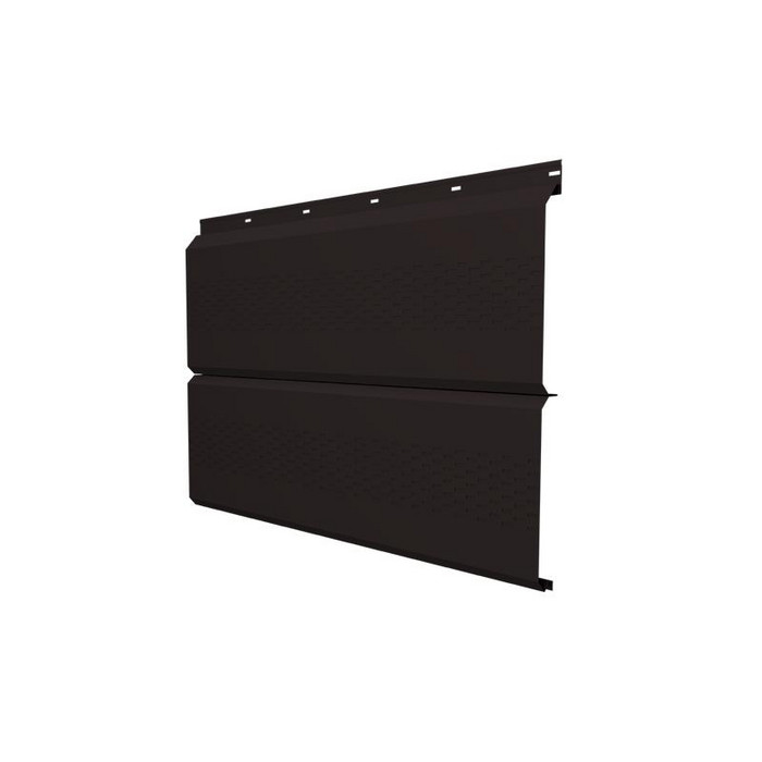 Софит ЭкоБрус с перфорацией 0,345 Grand Line 0,5 Satin Matt RAL 9005 черный