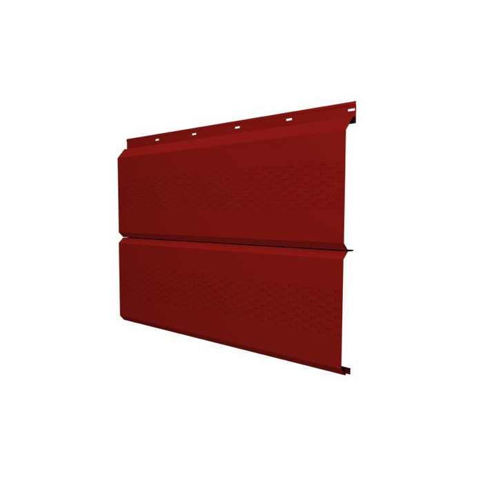 Софит ЭкоБрус с перфорацией 0,345 Grand Line 0,5 Satin RAL 3011 коричнево-красный
