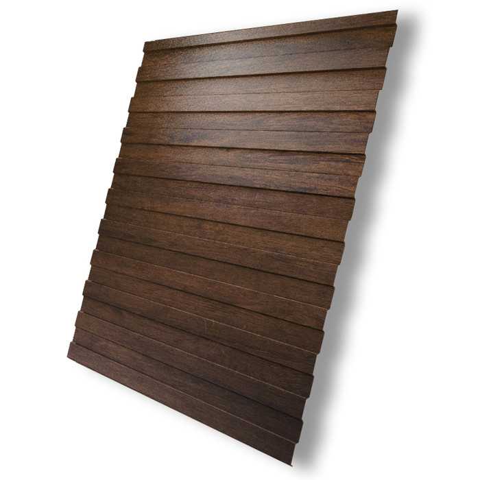 Профлист Grand Line C8А 0.45 Print-double Premium с пленкой Antique wood