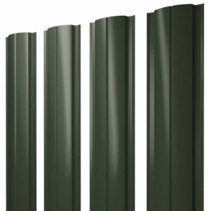 Штакетник Круглый Grand Line 0,5 Velur RAL6020 Хромовая Зелень