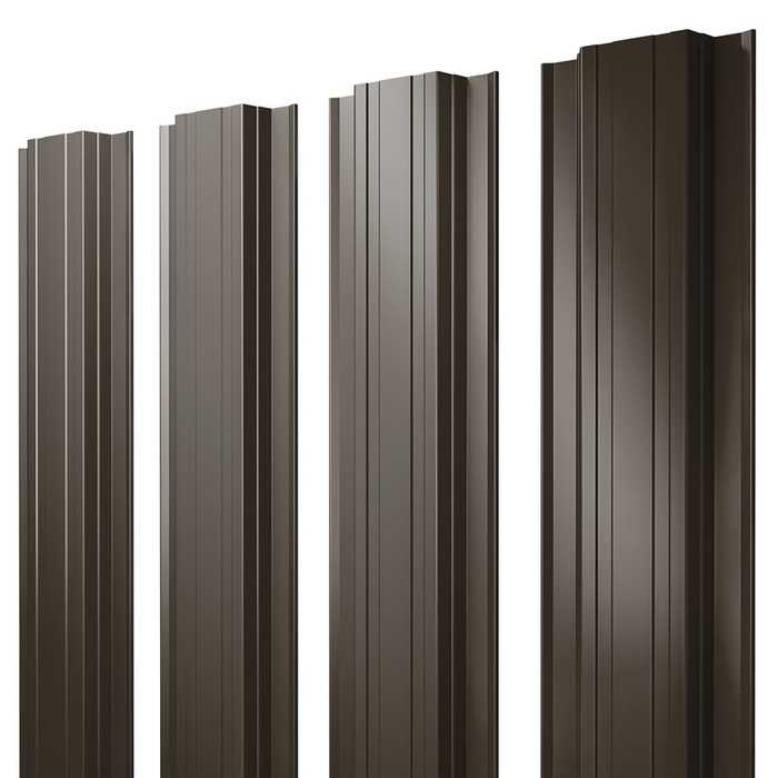 Штакетник Прямоугольный Grand Line 0,5 Satin Matt RR 32 Темно-Коричневый