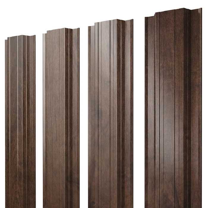 Штакетник Прямоугольный Grand Line 0,45 Print Elite Antique Wood Antique Wood