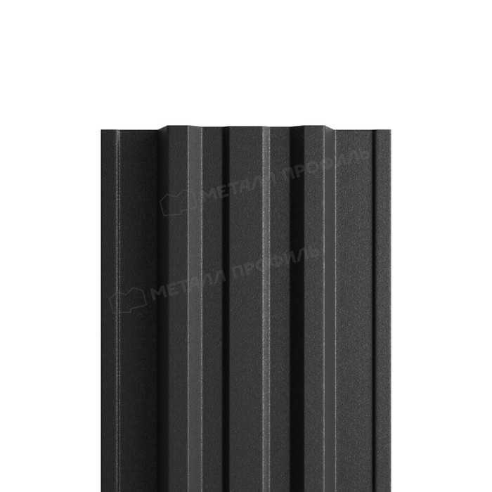 Штакетник Металл Профиль TRAPEZE-T 0,45 VikingMP® RAL9005 Черный темный