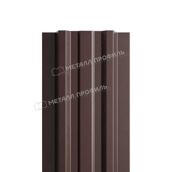 Штакетник Металл Профиль LАNE-T 0,5 PURMAN® RR 32 Темно-коричневый